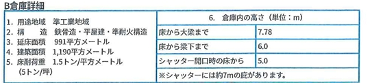 神奈川県厚木市長沼の倉庫