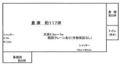 栃木県芳賀郡茂木町大字小深の倉庫