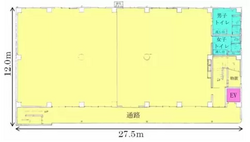 埼玉県新座市畑中の倉庫