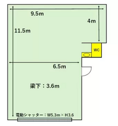 東京都北区豊島の倉庫